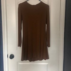 Camel low back dress